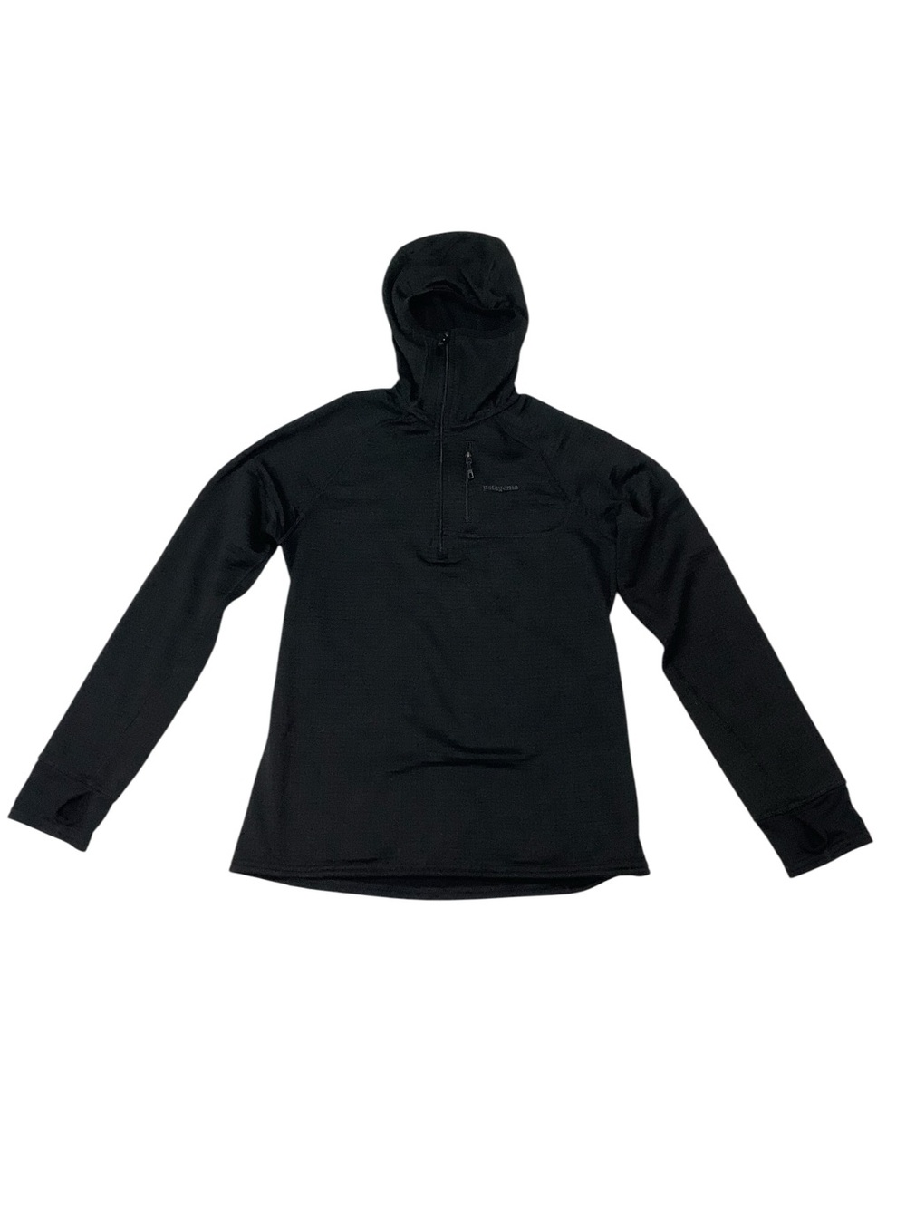 Patagonia Regulator R1 1/2 Zip Hoodie Sz Small Black